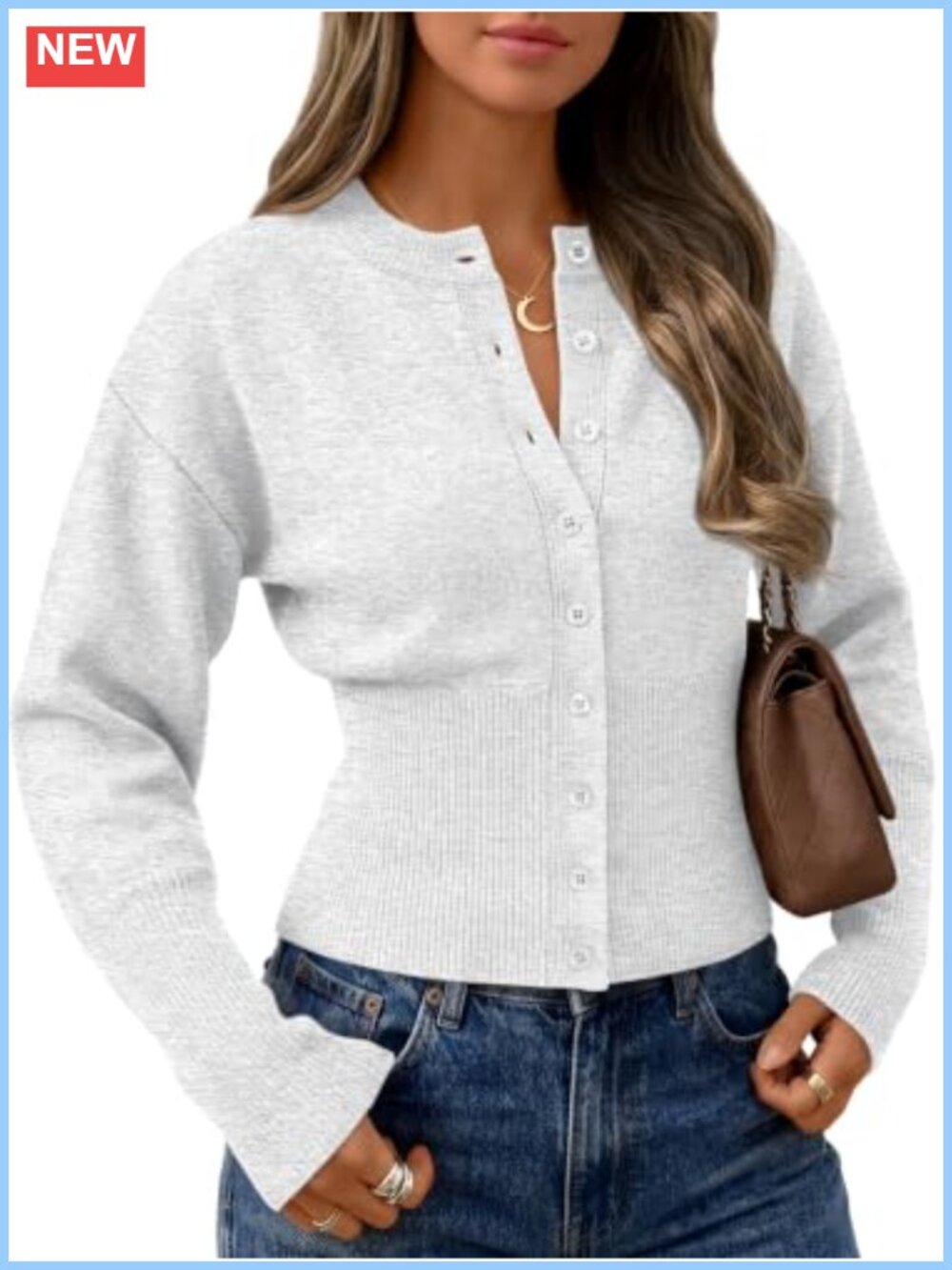 Cropped Lightweight Cardigan Sweater Button Up Y2K Fall Layering Top